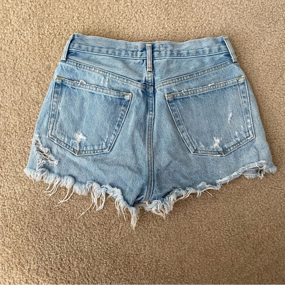 AGOLDE Denim Parker Distressed Shorts